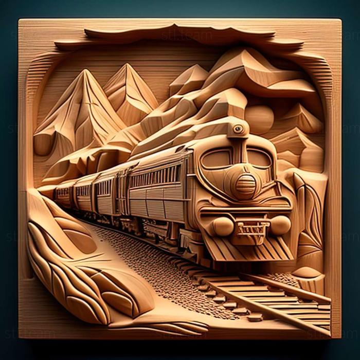 3D model Train Simulator 2015 game (STL)